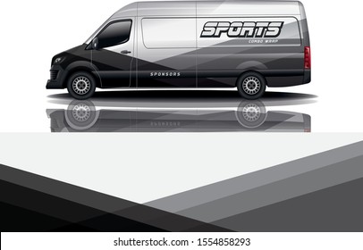 Van car Wrap design for company eps 10