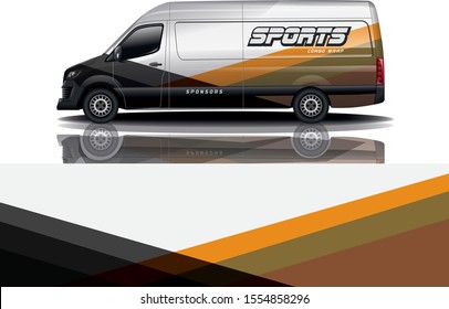 Van car Wrap design for company eps 10