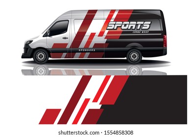 Van car Wrap design for company eps 10