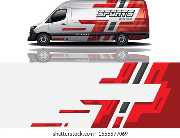 Van car Wrap design for company,eps 10 vector