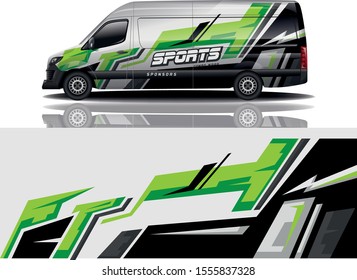 Van car Wrap design for company,vector eps 10
