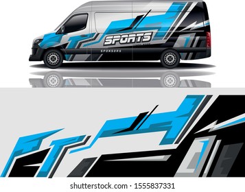 Van car Wrap design for company,vector eps 10