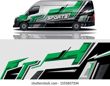 Van car Wrap design for company,vector eps 10