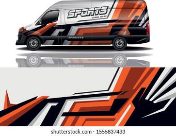 Van car Wrap design for company,vector eps 10