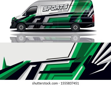 Van car Wrap design for company,vector eps 10