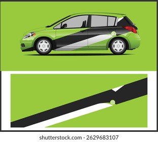 Van car wrap diseño o vehículo vinilo wrap Texturas Vector gráfico