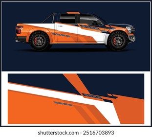 Van Car Wrap Graphic Desing Vetor