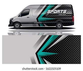 Van car wrapping decal design
