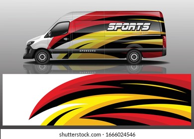 Van Car Wrapping Decal Design