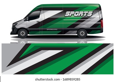 van car wrapping decal design