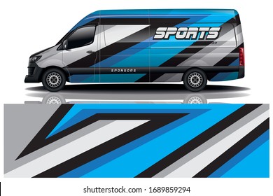 van car wrapping decal design