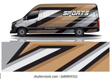 van car wrapping decal design