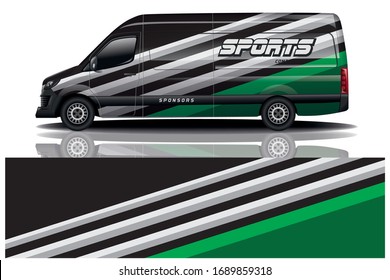 van car wrapping decal design