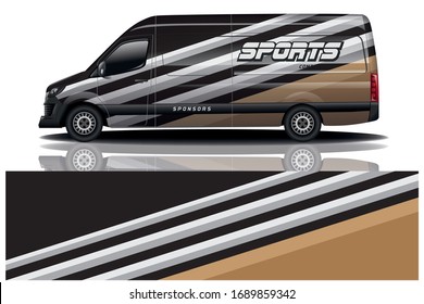 van car wrapping decal design