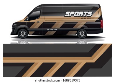 van car wrapping decal design