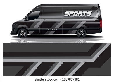 van car wrapping decal design