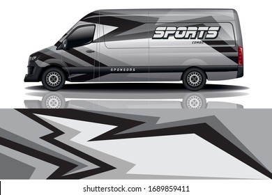 van car wrapping decal design