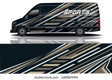 van car wrapping decal design