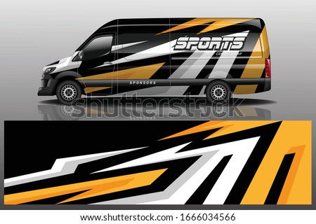 Van Car Wrapping Decal Design