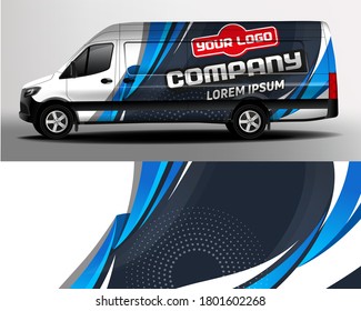 Van Car Wrapping Decal. Development of car design for the company. Branding a car. 
