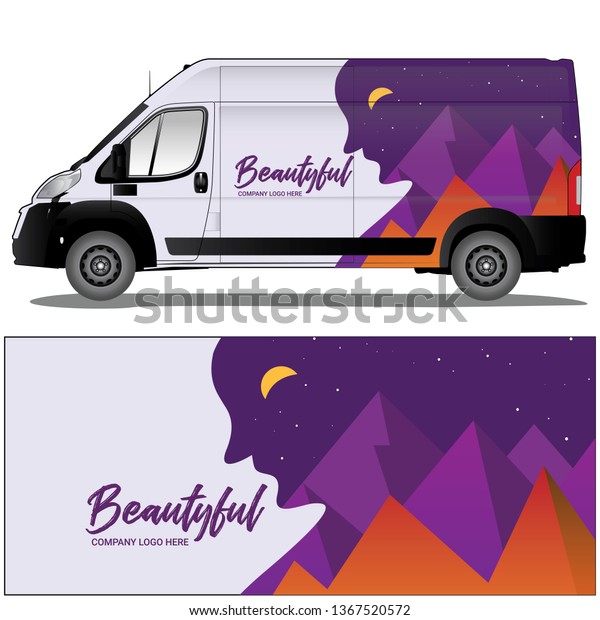 Van cargo car wrap vector\
stock with a beautiful graphic design. file is editable and ready\
to print 