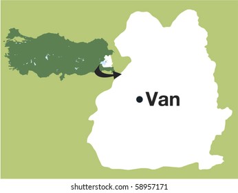 VAN. The cities of Turkey.