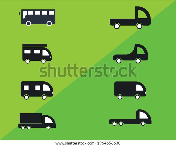 Van of commercial, vector\
van icon 
