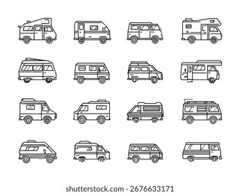 Van compact vehicle line art design