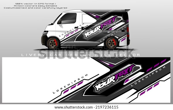 Van Decal Design Vector Graphic Abstract Stock Vector (Royalty Free ...