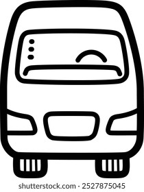 Icono e ilustración del Vector de Van doodle