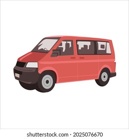 Van Flat Color Clip art design