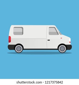 van flat illustration