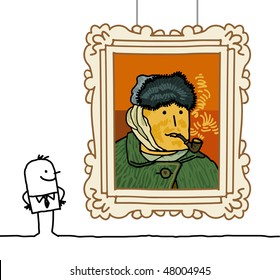 "Van Gogh" cartoon