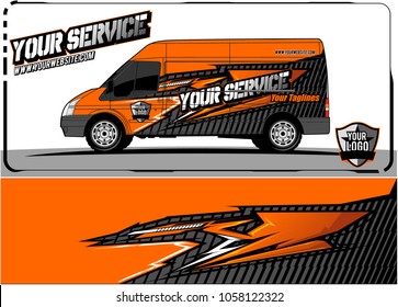van graphic kit. Abstract racing graphic background for car, truck, van, boat wrapping decals. can use for other background graphic needed too.