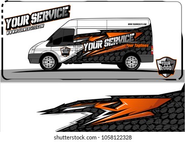 van graphic kit. Abstract racing graphic background for car, truck, van, boat wrapping decals. can use for other background graphic needed too.
