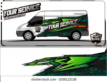 van graphic kit. Abstract racing graphic background for car, truck, van, boat wrapping decals. can use for other background graphic needed too.