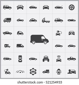 van icon. car icons universal set for web and mobile