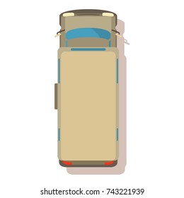 Van icon. Cartoon illustration of van vector icon for web