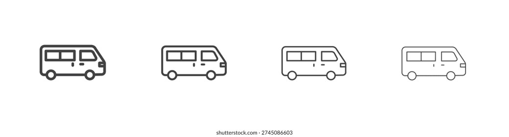 Van icon colección logo Vectores, conjunto de iconos vectoriales