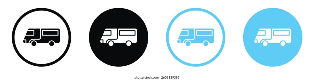 Van icon collection. vector illustration set