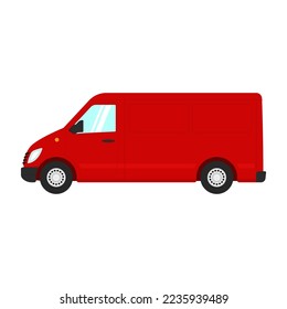 Van icon. Color silhouette. Side view. Vector simple flat graphic illustration. Isolated object on a white background. Isolate.