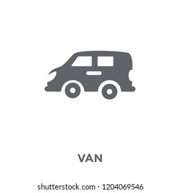 Van icon. Van design concept from  collection. Simple element vector illustration on white background.
