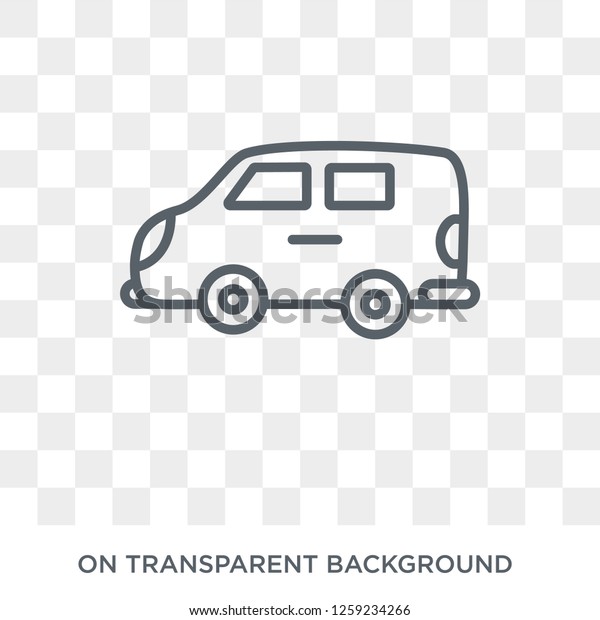 Van icon. Van
design concept from  collection. Simple element vector illustration
on transparent background.