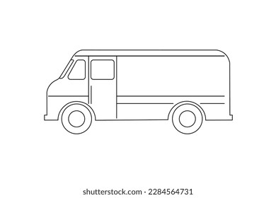 Van icon design, vector illustration