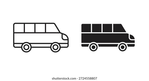 Icono de Van en estilo doodle y stroke.