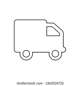van icon. Element of transport for mobile concept and web apps icon. Outline, thin line icon for website design and development, app development