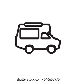 van icon illustration isolated vector sign symbol