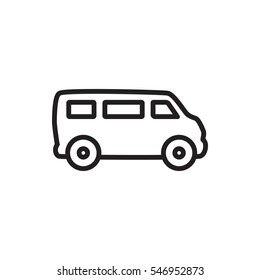 van icon illustration isolated vector sign symbol