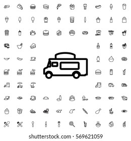 van icon illustration isolated vector sign symbol