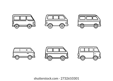 van Symbol Linie Kunst Vektorgrafik